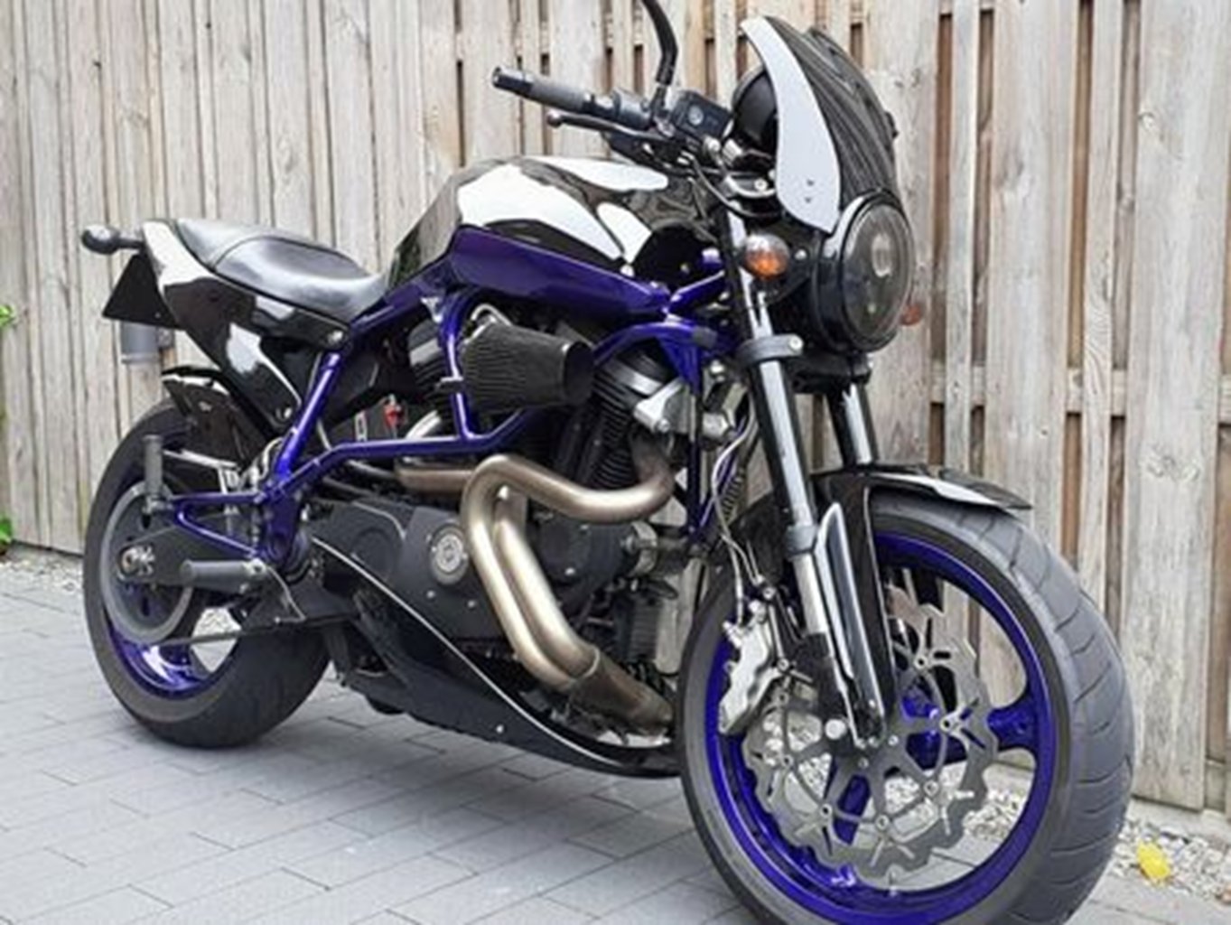 Buell Nuclear Blue Motorcycle Paint