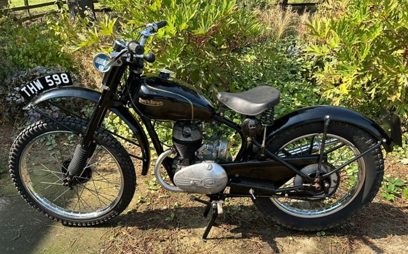 Francis Barnett Black Motorcycle Paint