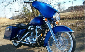 Harley-Davidson Flame Blue Pearl Motorcycle Paint