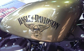 Harley-Davidson Olive Gold Motorcycle Paint