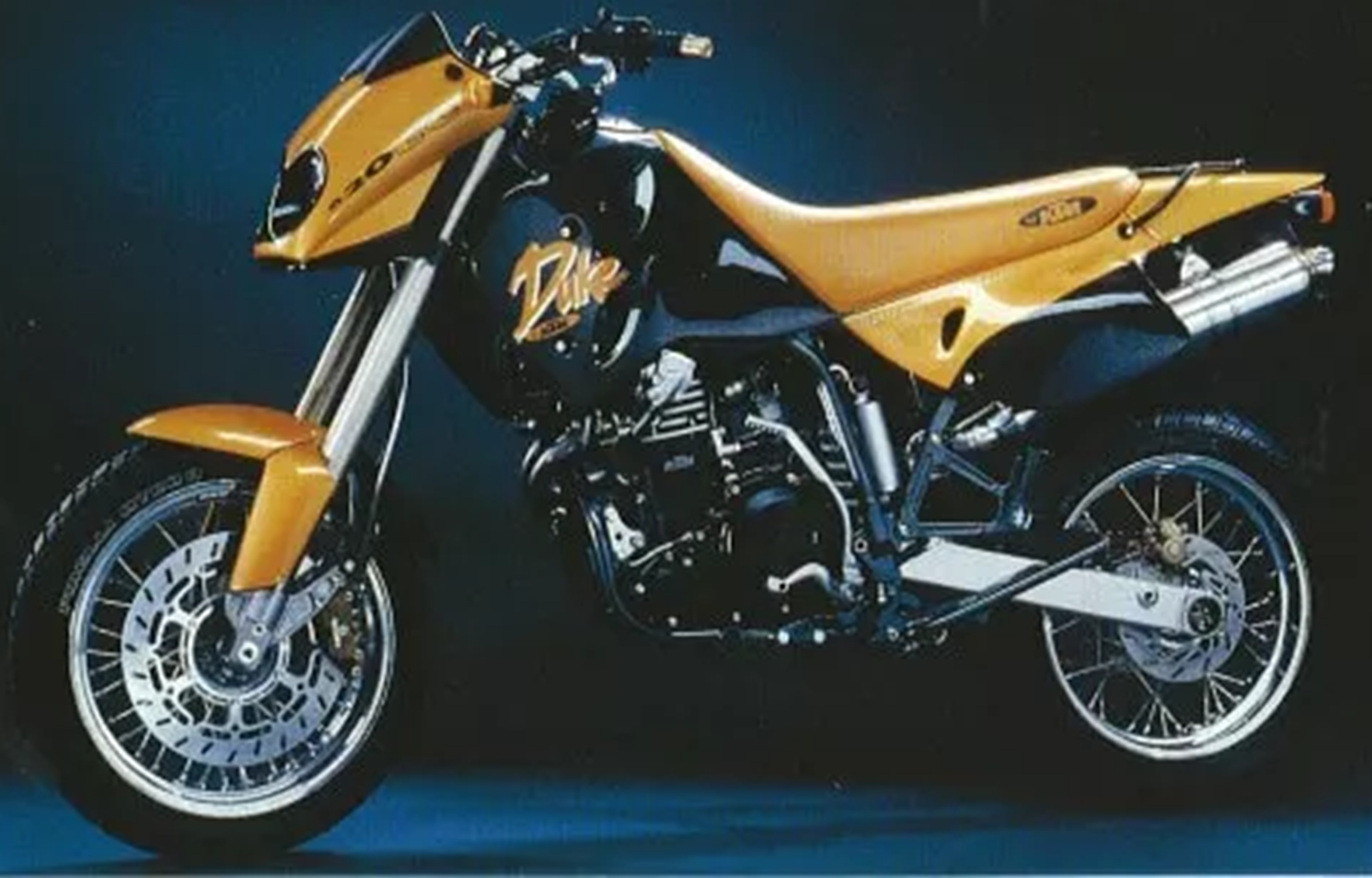 KTM Yellow Pearl Motorcycle Paint