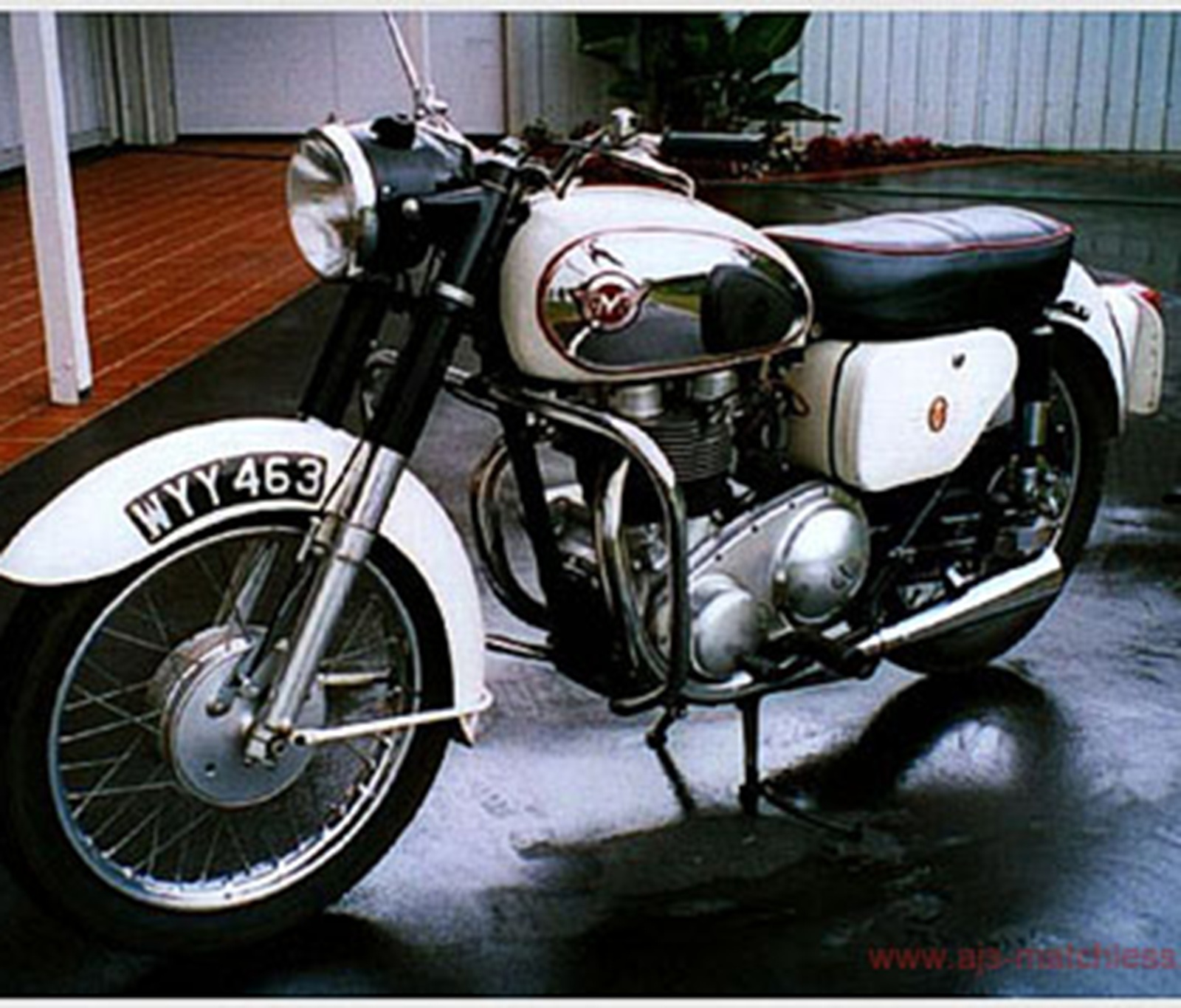 Matchless Arctic White Motorcycle Paint