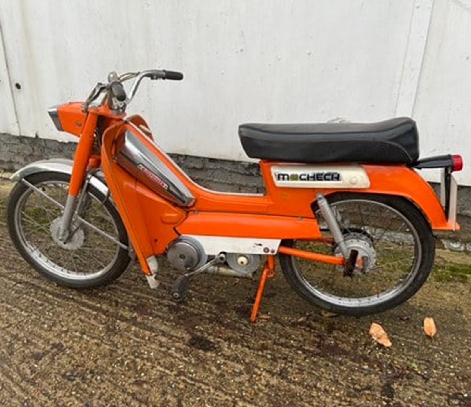 Mobylette Orange Motorcycle Paint