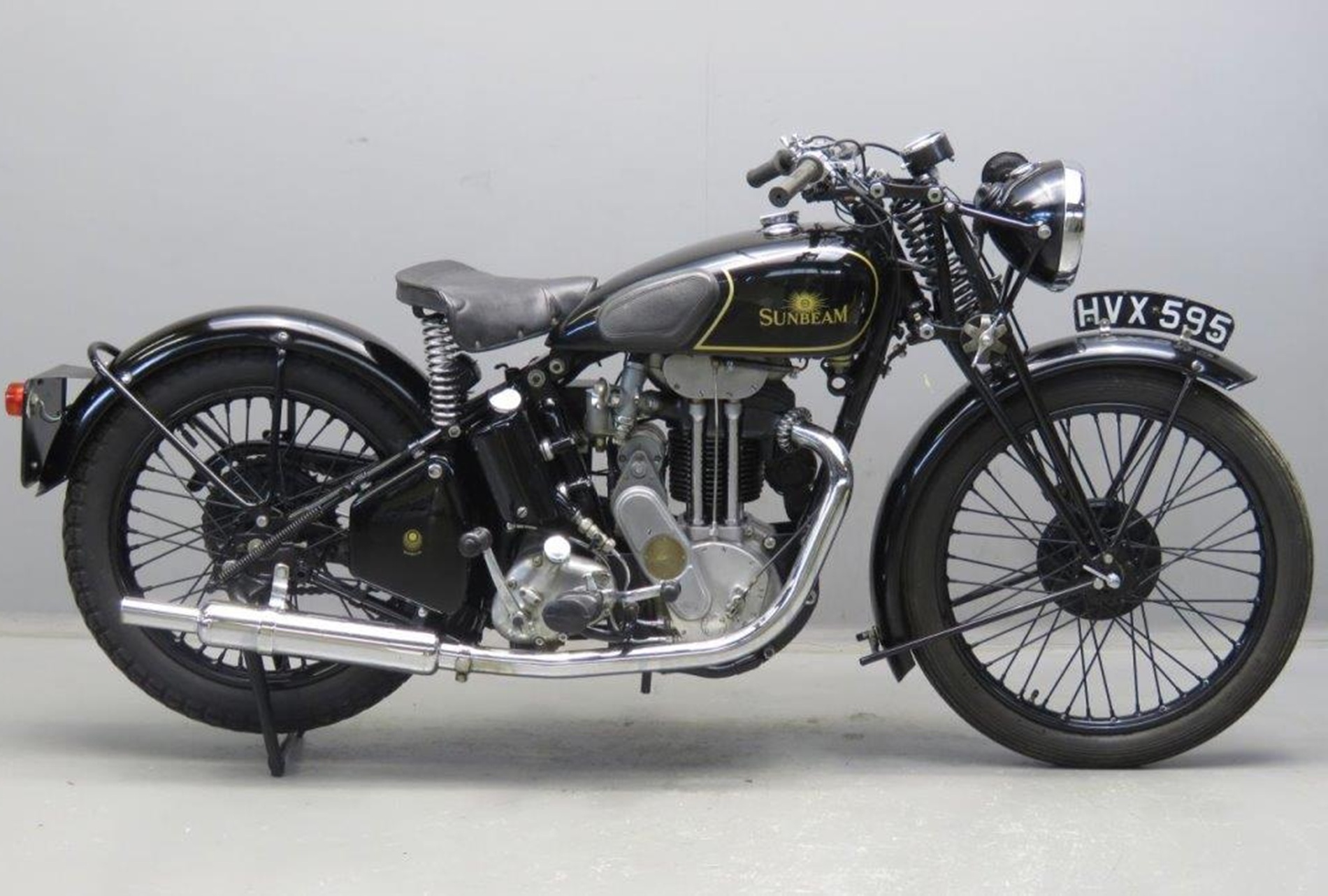 Sunbeam Black Motorcycle Paint