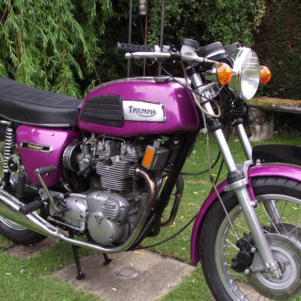Triumph Light Regal Purple Motorcycle Paint