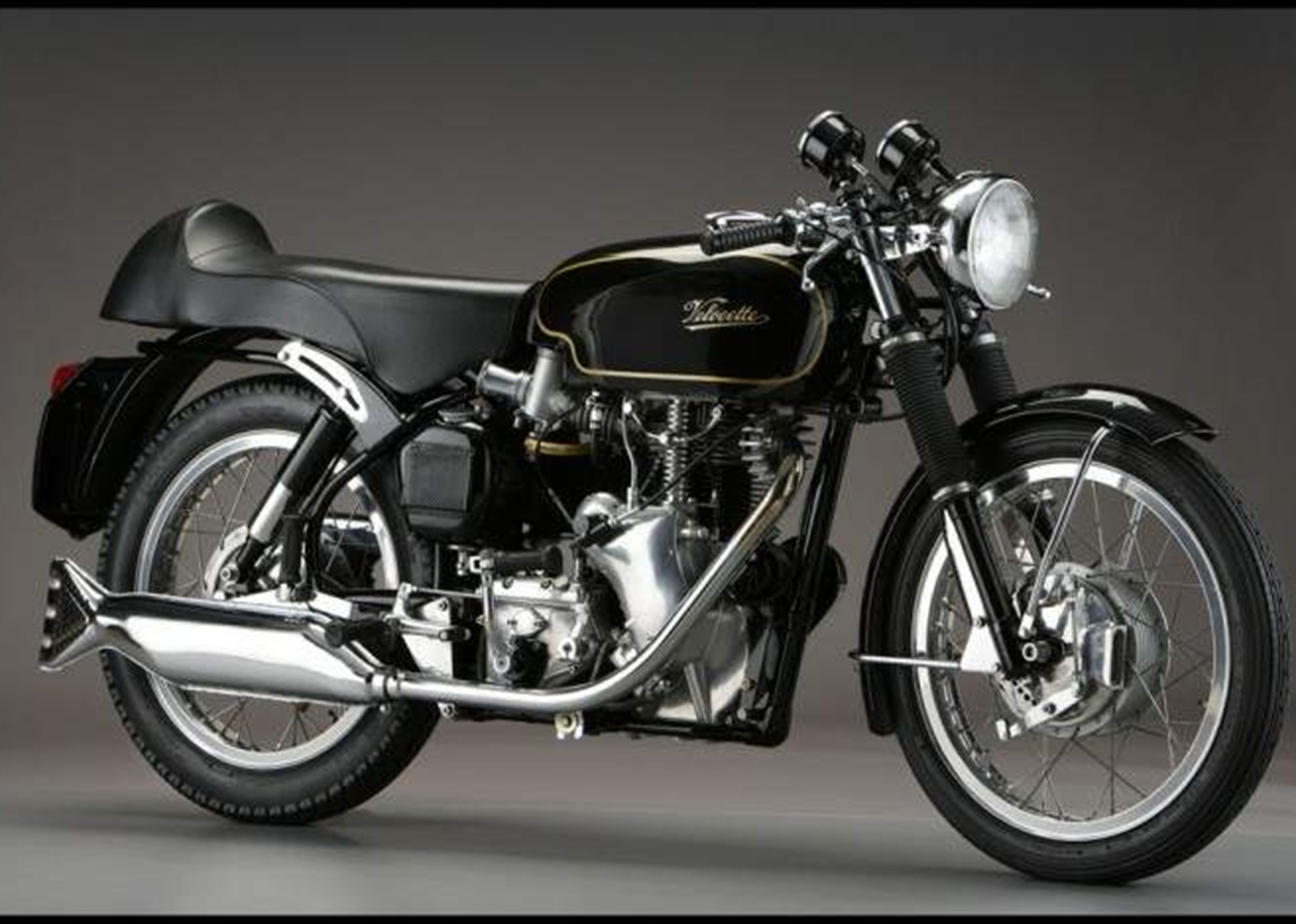 Velocette Black Motorcycle Paint